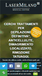 Mobile Screenshot of depilazionelasermilano.it